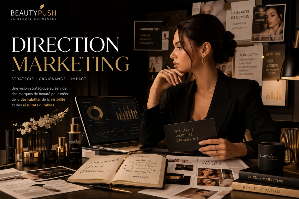Direction de marketing externalisée - Relations Presse & Stratégie Croissance Marques Beauté